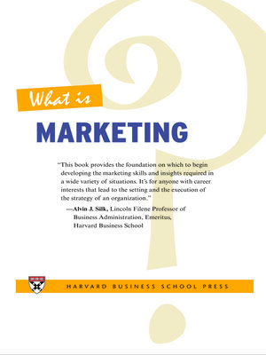 cover image of What Is Marketing?